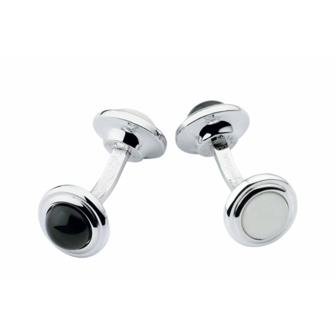 Gemelli Uomo Dupont  madreperla e onice 005566