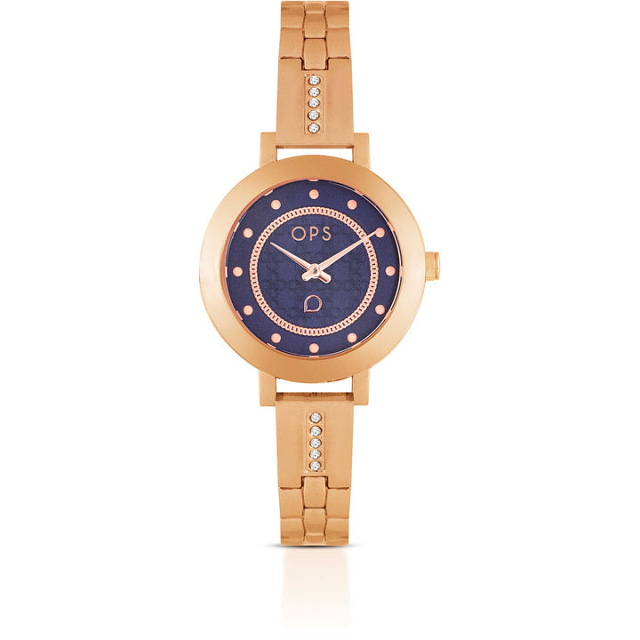 Orologio Donna OPS Quarzo Solo Tempo  Acciaio Rosè OPSPW-863-3450
