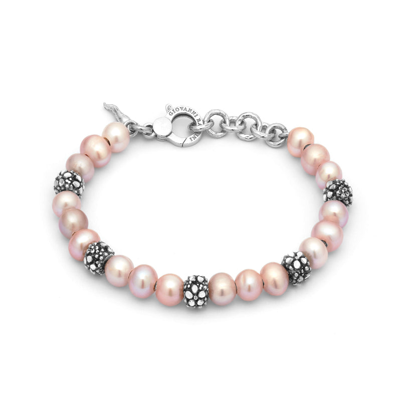 Bracciale Donna Giovanni Raspini Argento 925 Blossom Perle Semirigido 11942