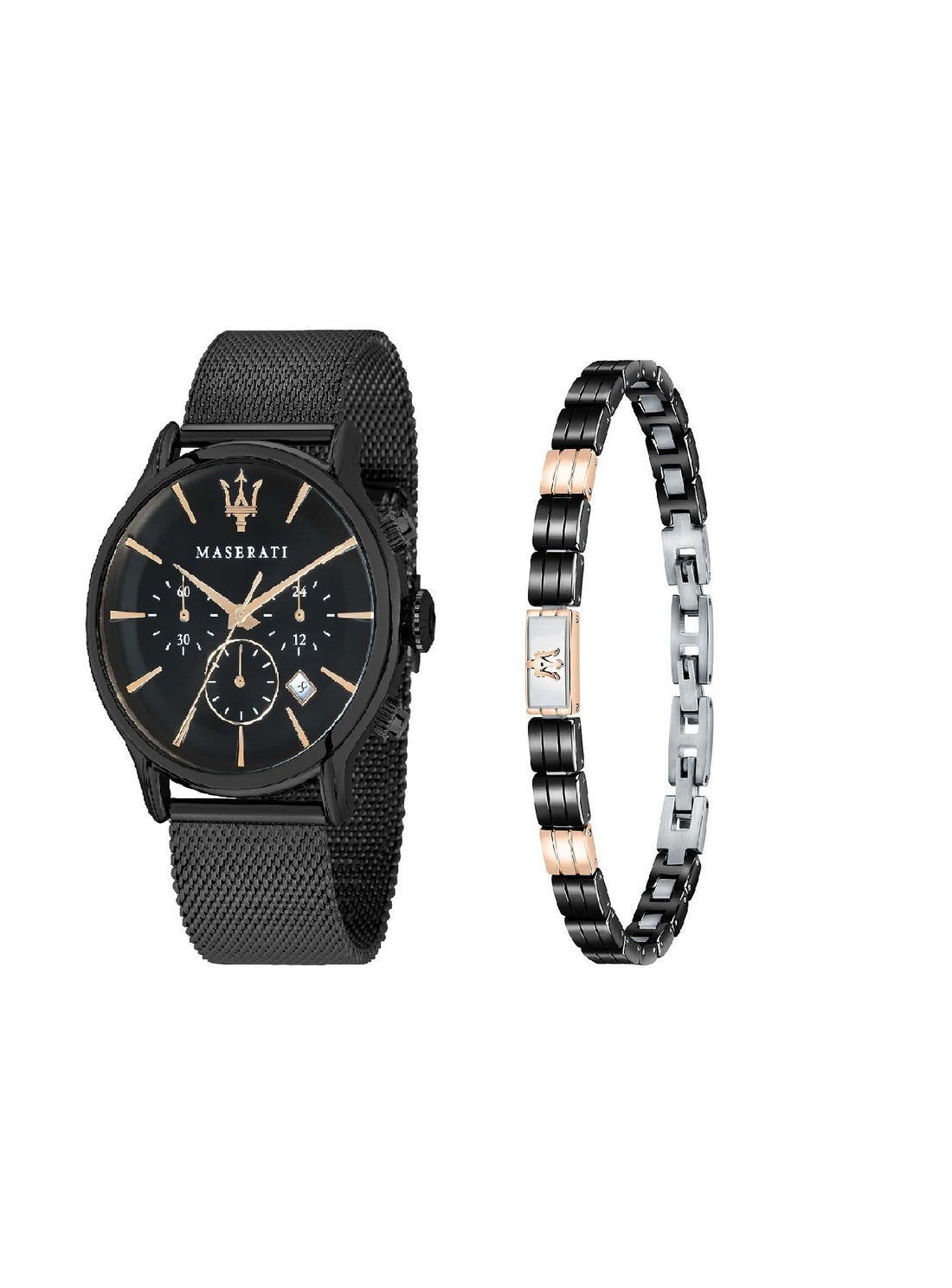 Orologio Uomo e bracciale  Acciaio Maserati Multifunzione Quarzo epoca R8873618018