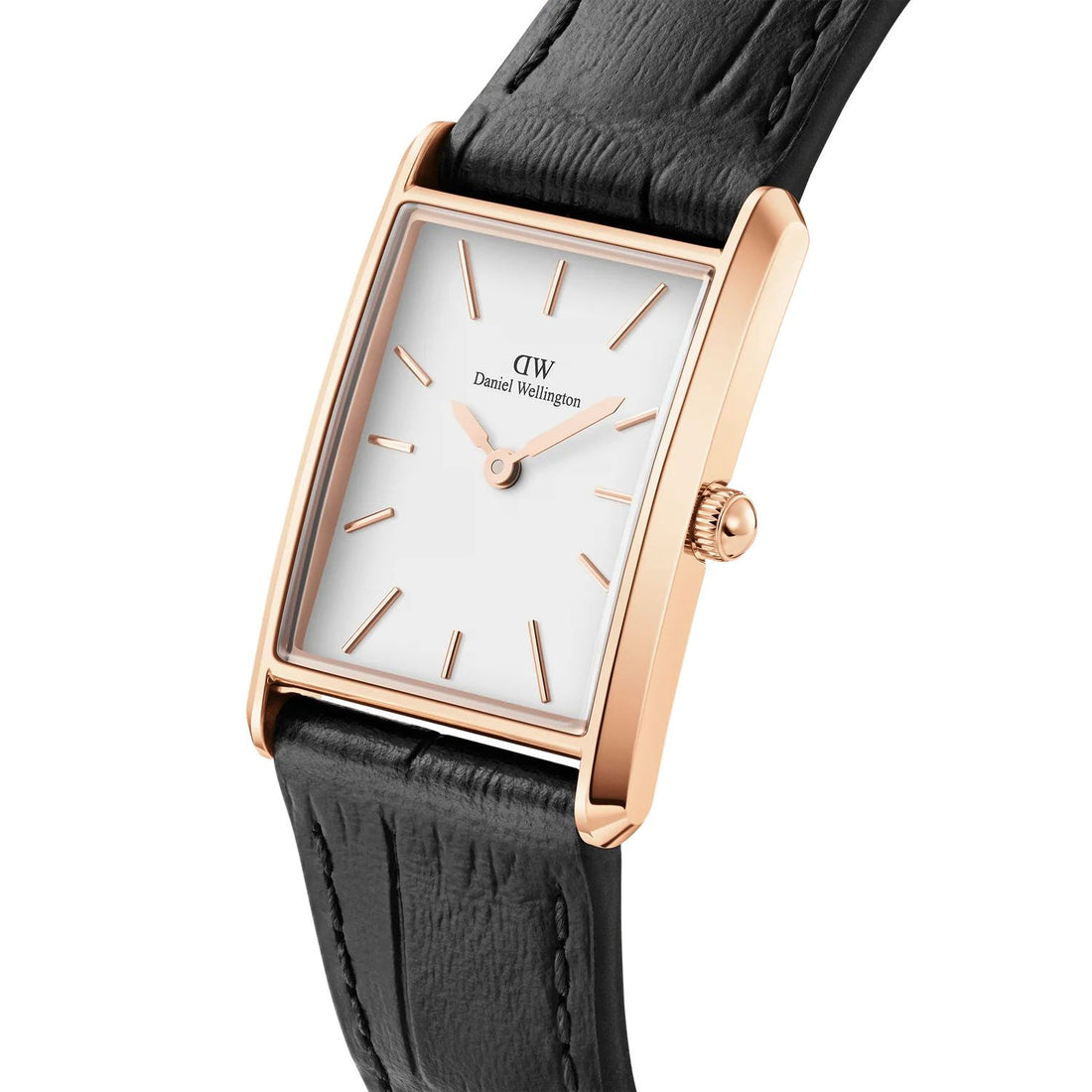 Orologio Unisex Daniel Wellington Acciaio Rosè Bound Pelle Nero 35x24 mm DW00100698