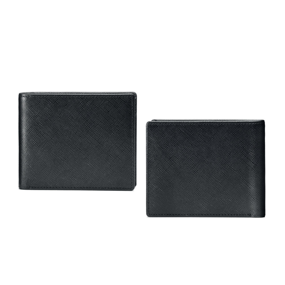 Portafoglio Uomo Ottaviani Vera Pelle Nero Effetto Saffiano 87599