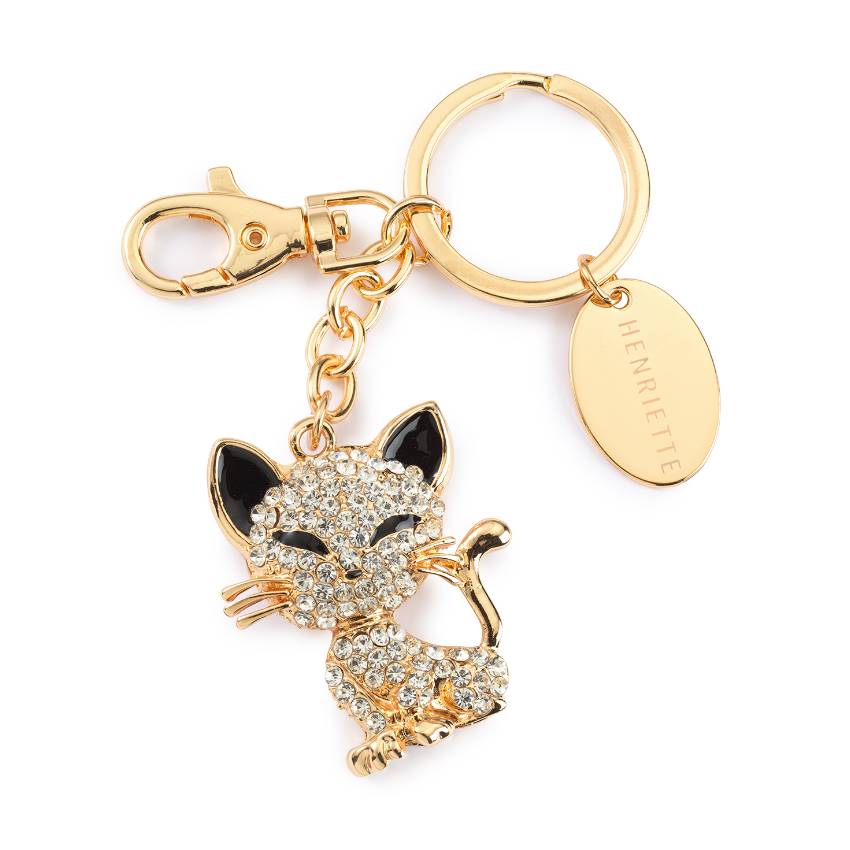 Portachiave Henriette Gattino Lucky Charme 3,5x5 cm D18956