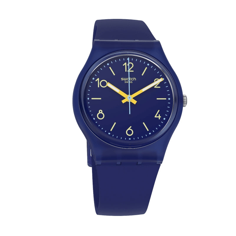 Orologio Donna Bioplastica Swatch Quarzo blu Solo Tempo SO28N108