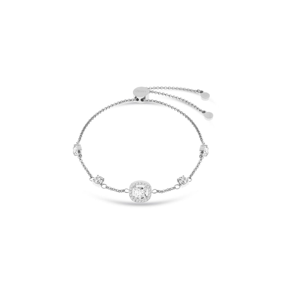 Bracciale Donna Liu Jo Acciaio Maglia Rolò Zircone Chiusura Ventosa LJ2257