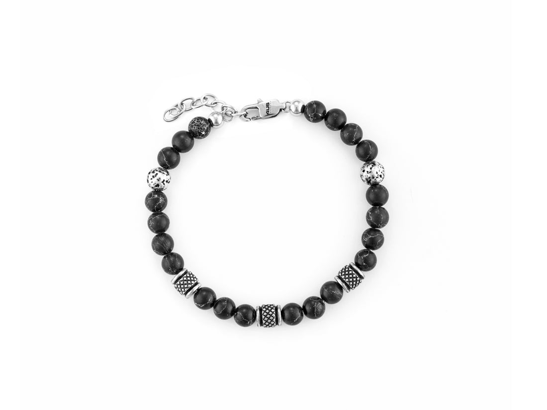 Bracciale Uomo 4US Cesare Paciotti Aulite Pietra Nera 4UBR6239