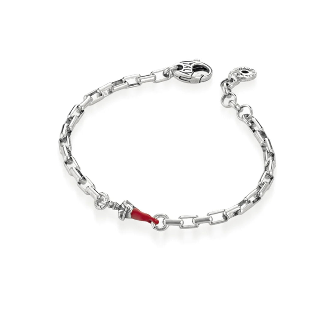 Bracciale Uomo Ananda 925 Argento Maglia rolo  allungata A-BR571N