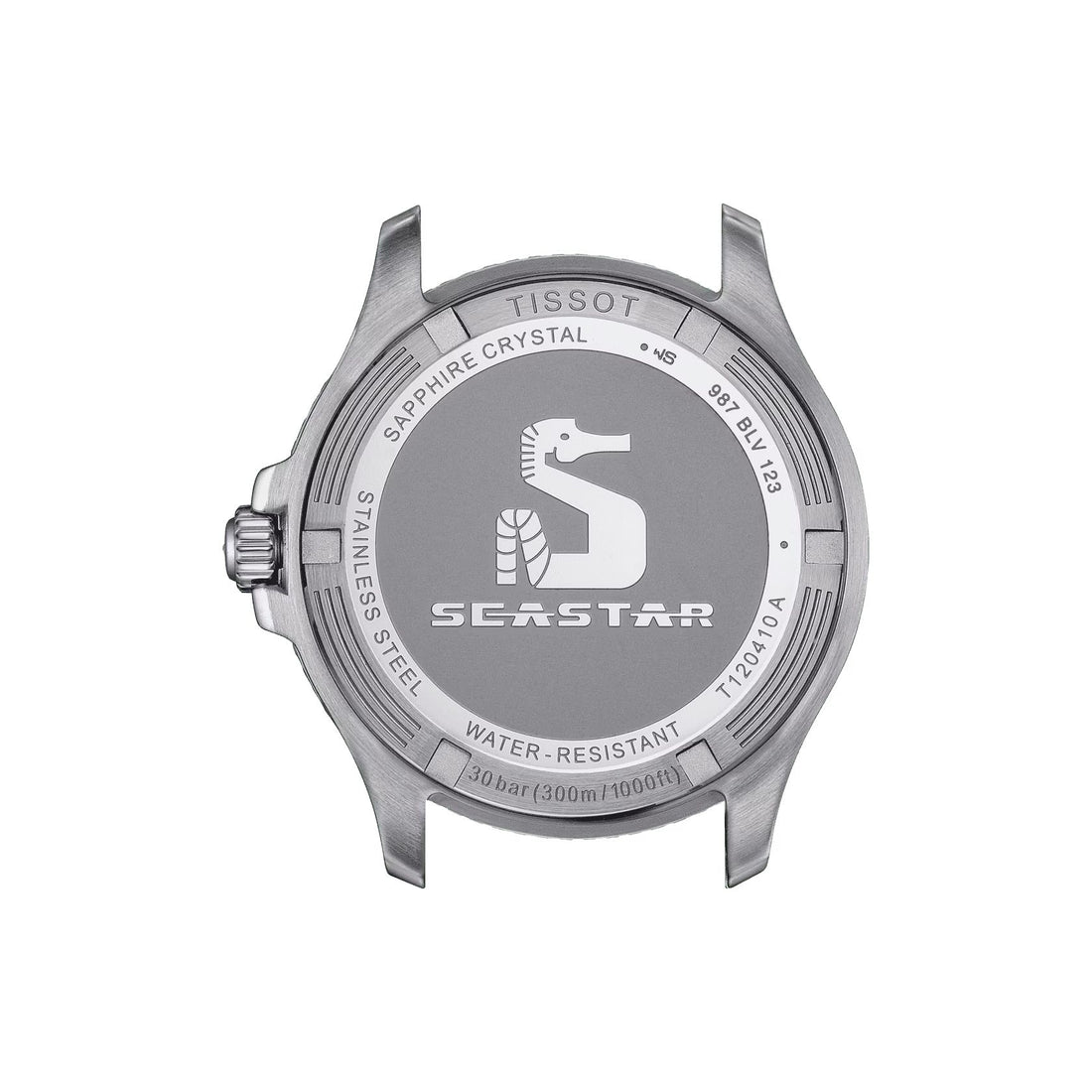 Orologio Uomo Tissot Quarzo Solo Tempo Acciaio Seastar Nero 300 m T1204102705100