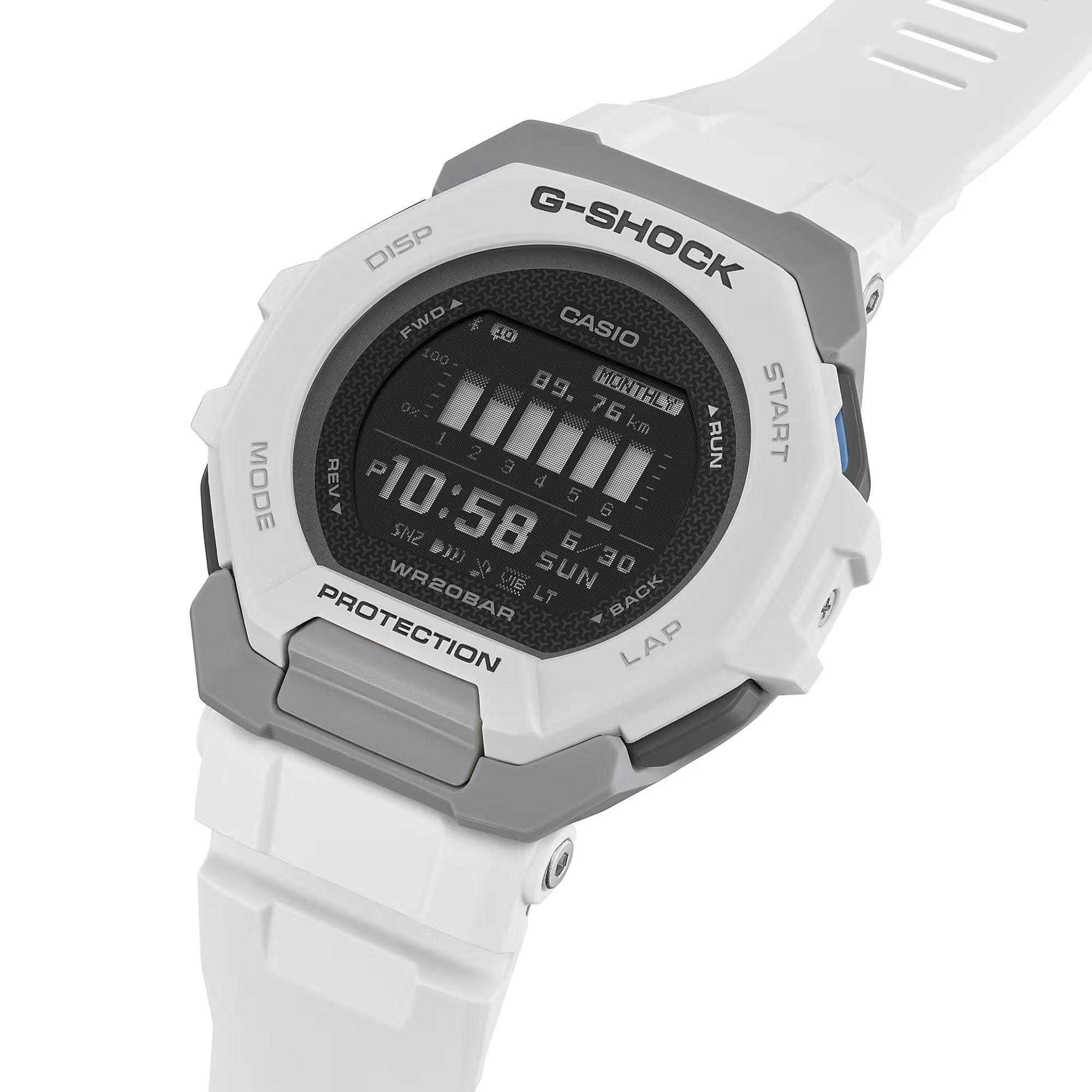 Orologio Uomo Casio G-SHOCK Bianco Digitale Bluetooth GBD-300-7ER