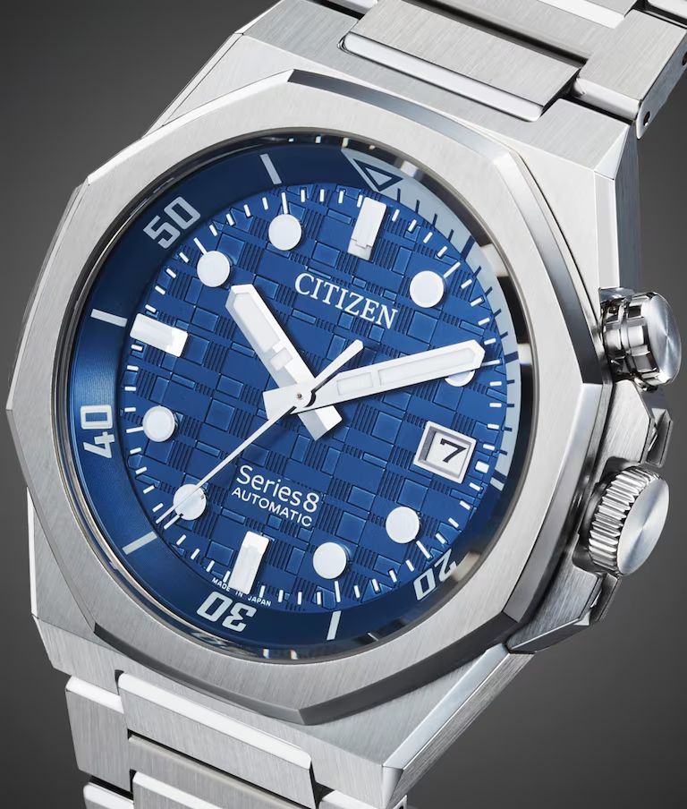 Orologio Uomo Citizen Serie 8 Automatico Blu Acciaio NB6060-58L