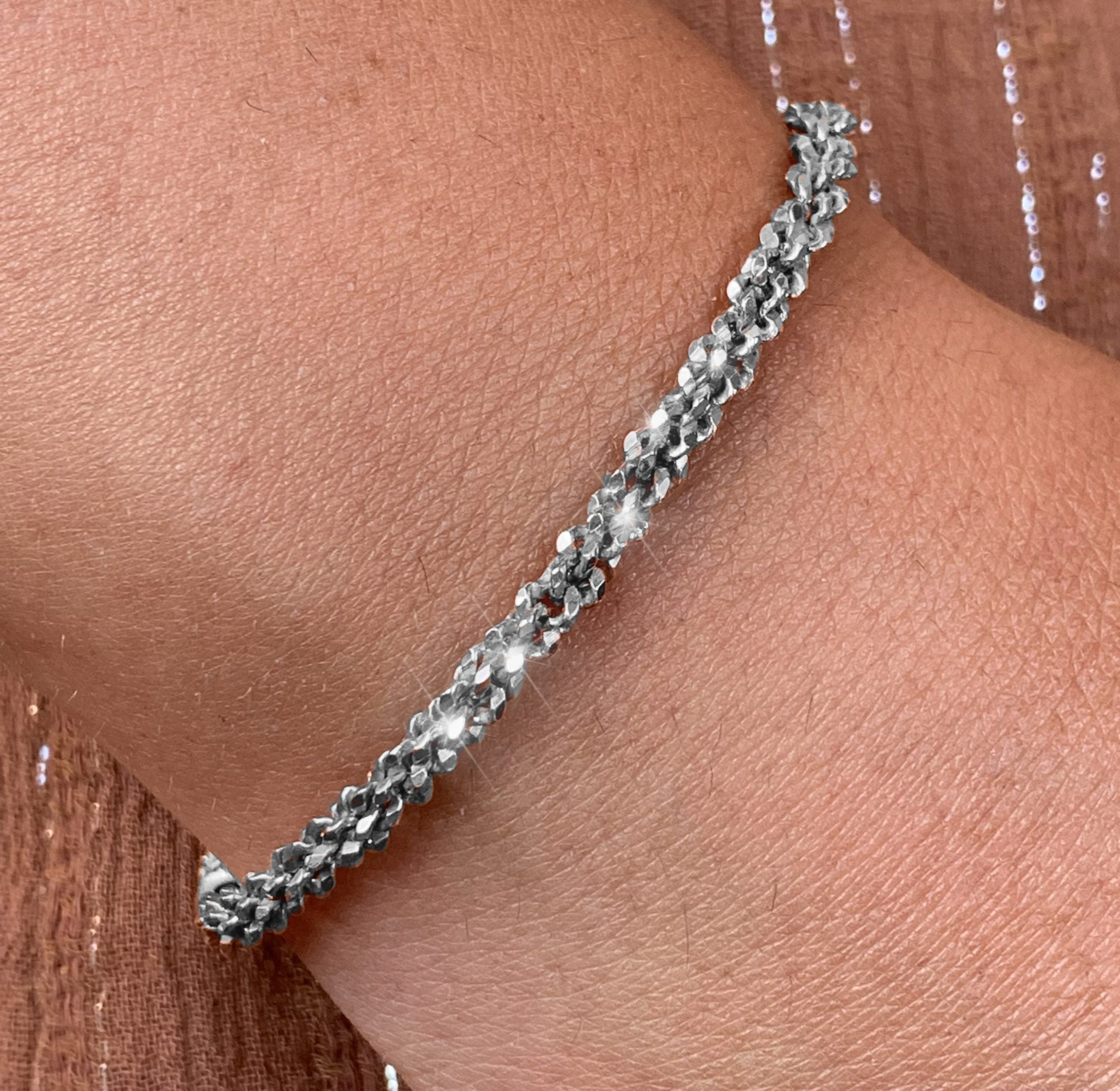 Bracciale Donna Maria Cristina Sterling Argento 925 Catena Mille Foglie G3499/16