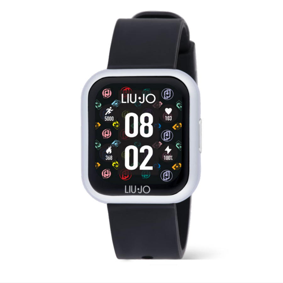 Orologio Uomo Liu Jo Smartwatch Voice Acciaio Nero Gomma SWLJ138