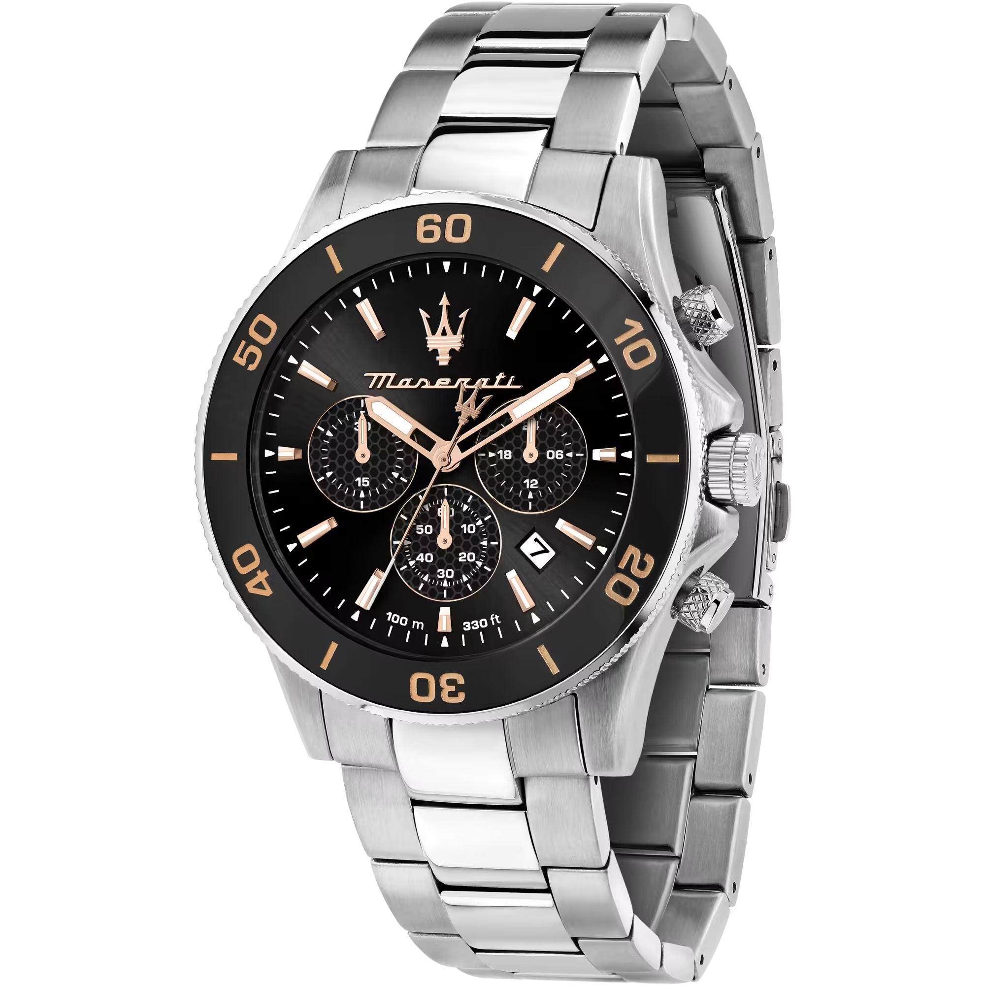 Orologio Uomo Maserati Acciaio cronografo Nero 100 M R8873600003
