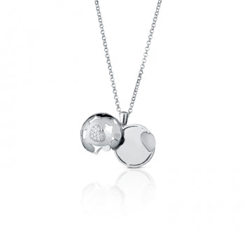 Collana Donna Chiama Angeli Roberto Giannotti Argento 925 Traforato Cuori SFA152