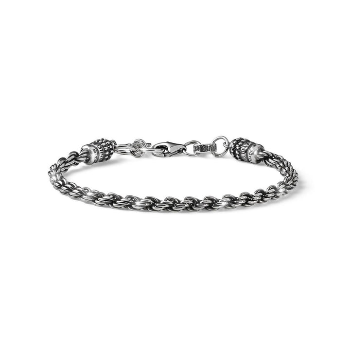 Bracciale Uomo Maria Cristina Sterling Argento 925 Tourchon Intreccio Brunito G3496