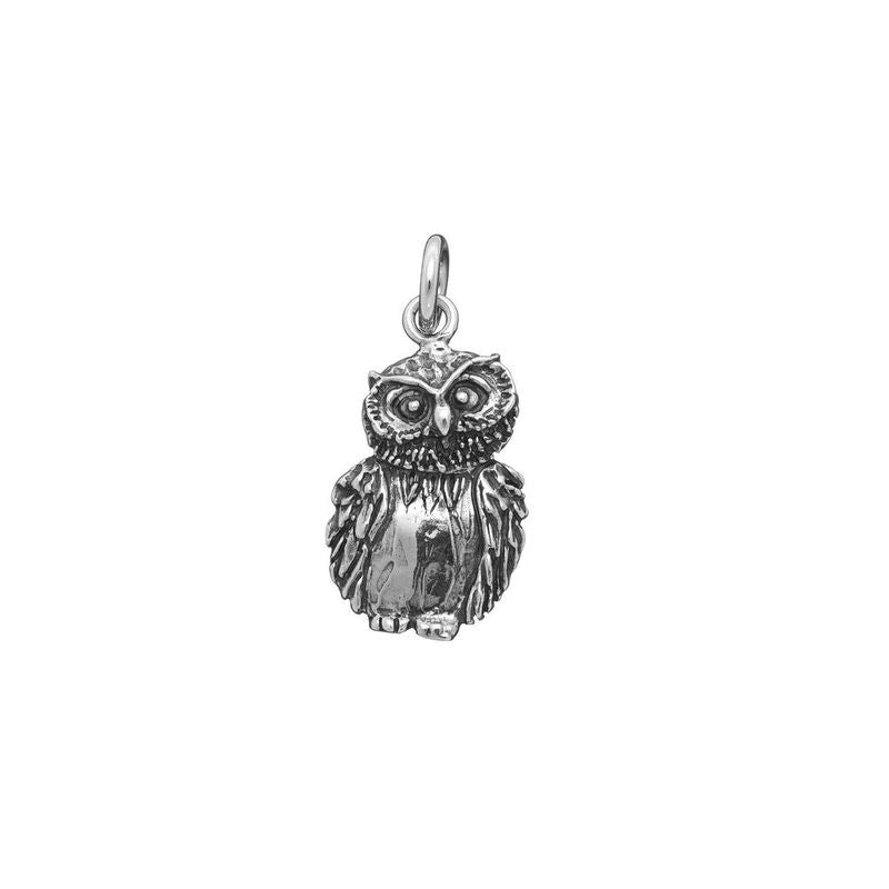 Charm Unisex Giovanni Raspini Argento 925 Gufo Piccolo Realizzato A Mano 07765