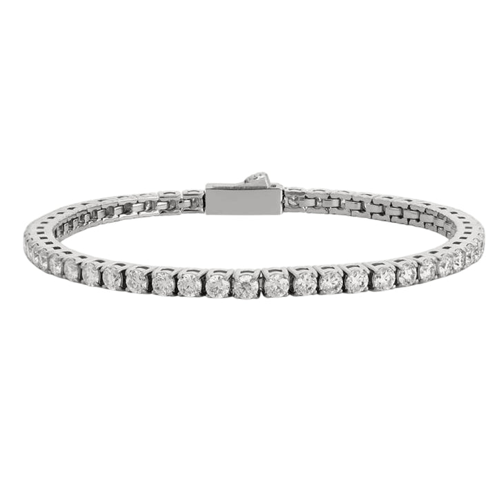 Bracciale Uomo John Richmond Tennis Acciaio Titanio Diamanti Bianchi JRTW01WW