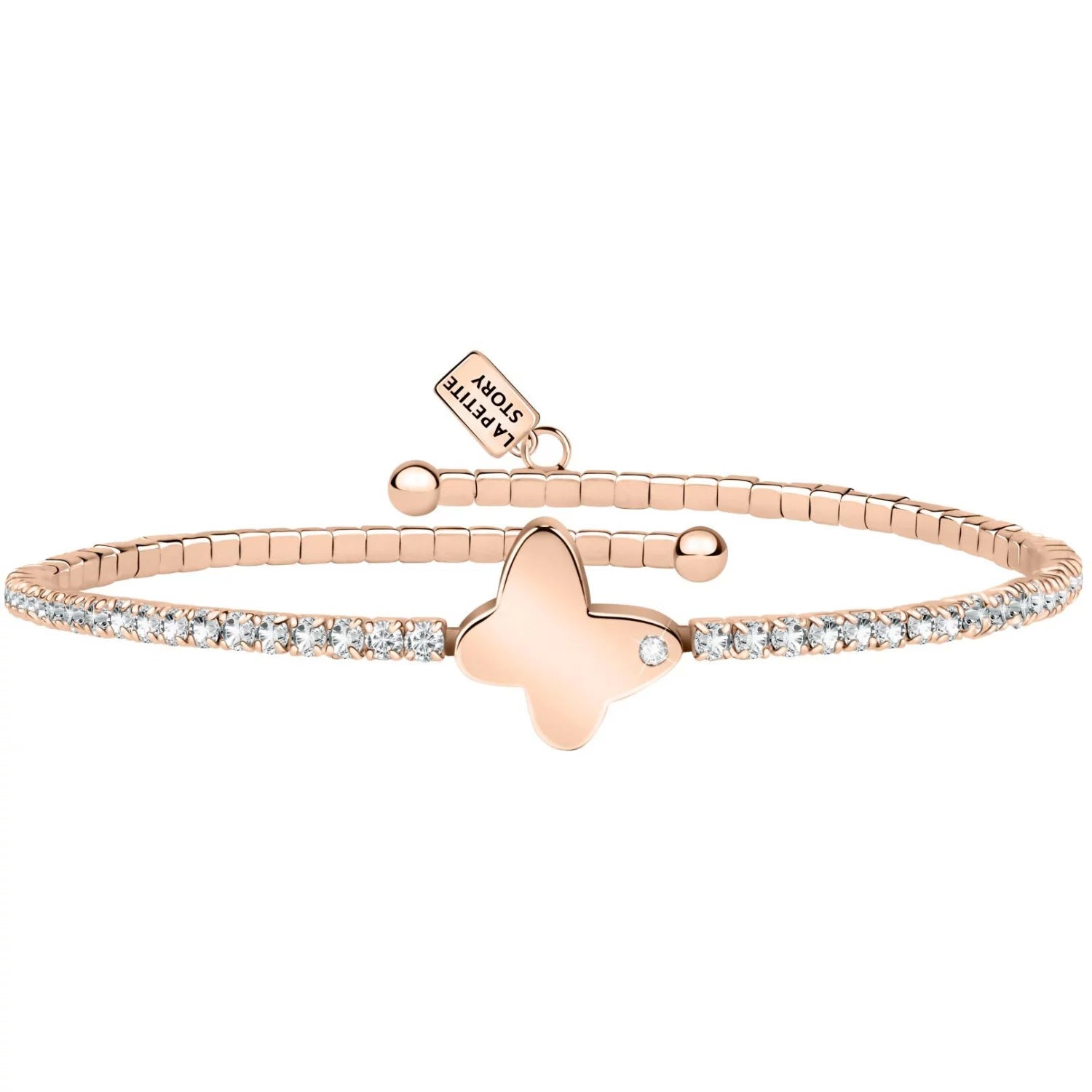 Bracciale Donna La Petite Story Ottone Pvd Rosa E Zirconi Bianchi LPS05ASE06