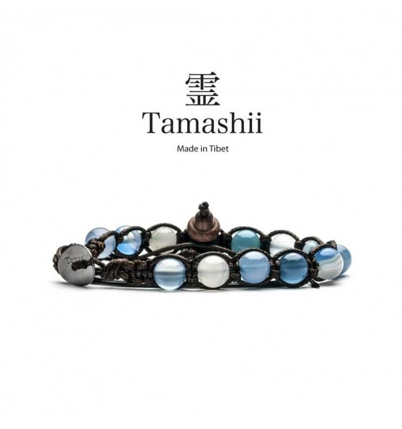 Bracciale Uomo Tamashii Tibetano Biglie blue sky stone BHS900-279