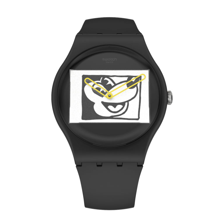 Orologio Uomo Swatch Quarzo Solo Tempo Mickey Mouse SUOZ337