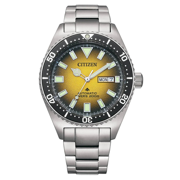 Orologio Uomo Citizen Promaster Automatico Nero Giallo Acciaio NY0120-52X