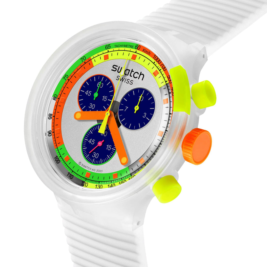 Orologio Unisex Swatch Neon Jelly 1993 Big Bold Crono SB02K100