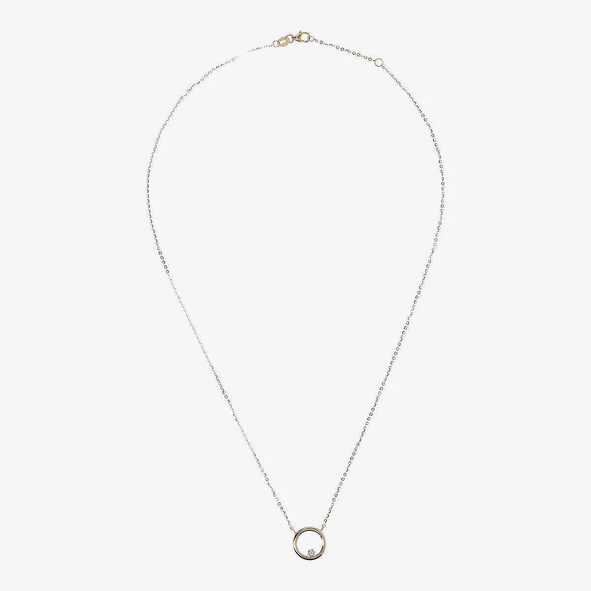 Collana Donna Milor Gold 9 KT Catena Rolò Cerchio Stella WSGD90089.YG