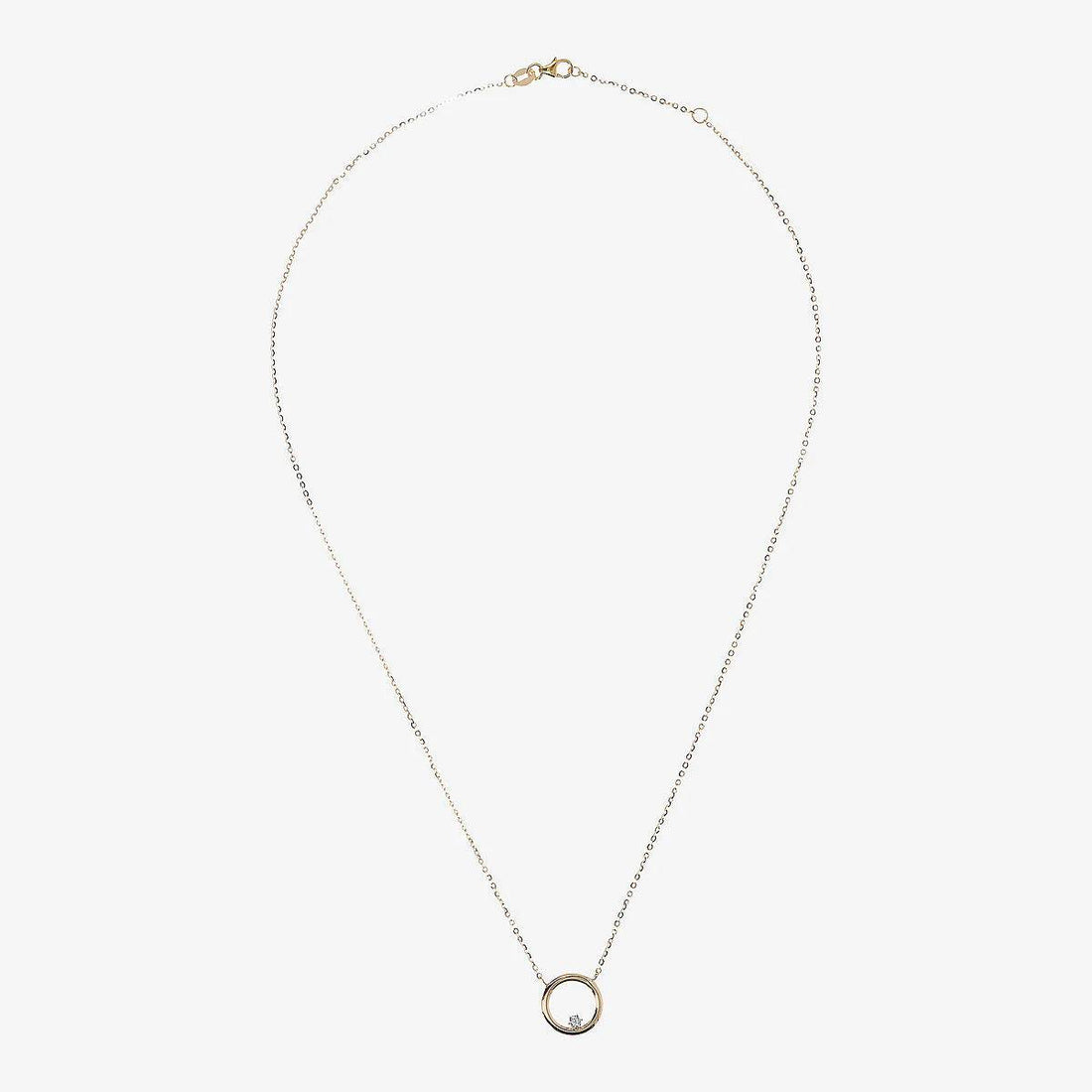Collana Donna Milor Gold 9 KT Catena Rolò Cerchio Stella WSGD90089.YG