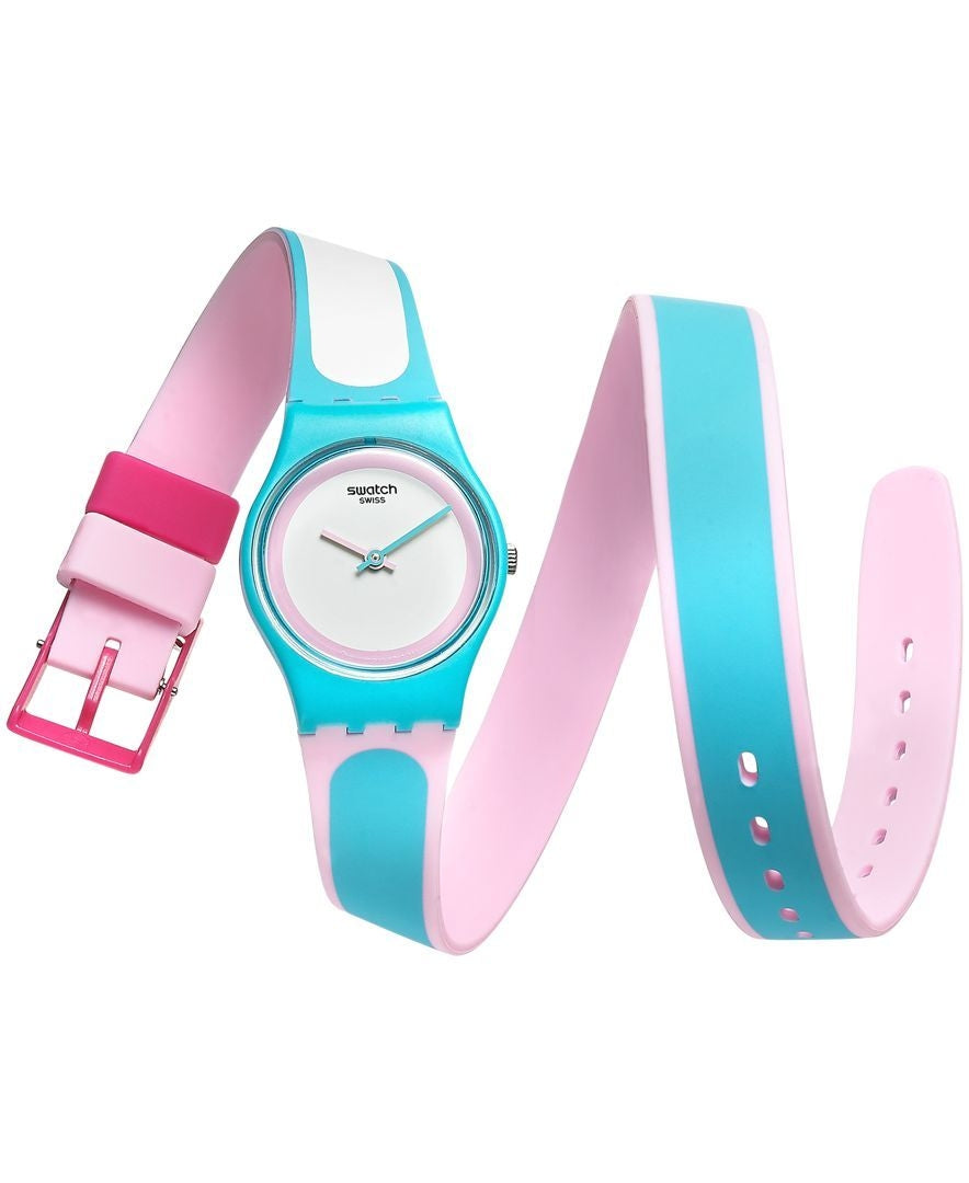 Orologio da bimbo swatch solo tempo cinturino doppio giro LL117  Lady Tropical Beauty