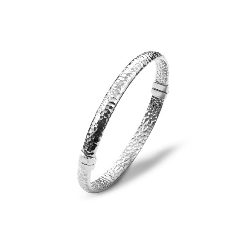 Bracciale Donna Giovanni Raspini Argento 925 Rigido Bangle Moon Rock 10825