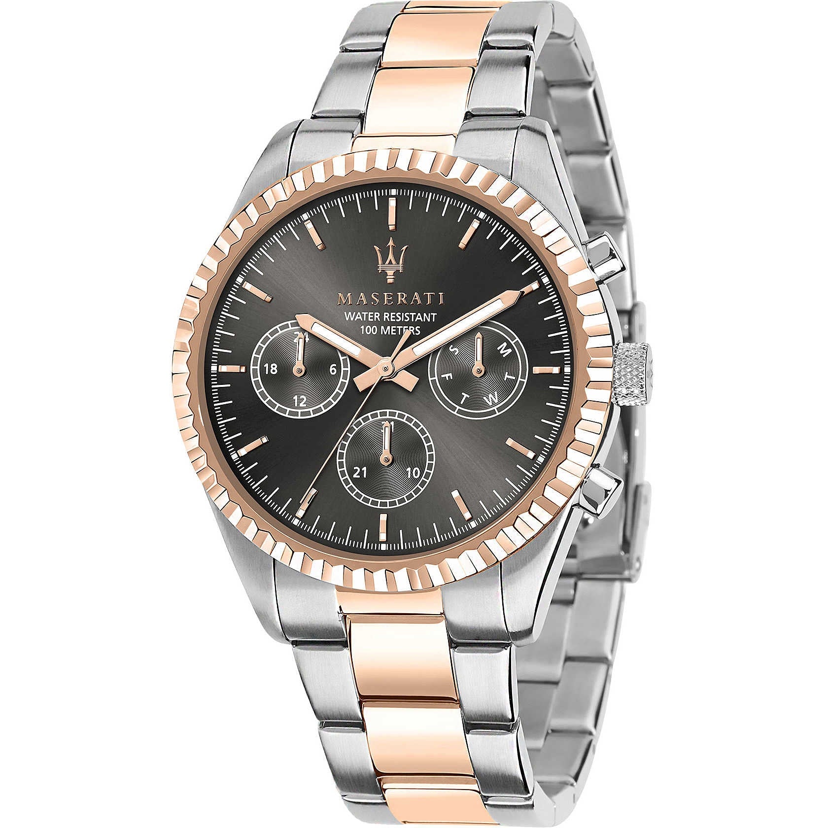 Orologio Uomo Acciaio Maserati Multifunzione Quarzo Competizione R8853100020
