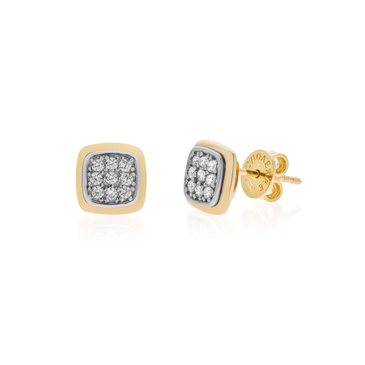 Orecchini Donna Unoaerre Argento Dorato 925 Zirconi Bianchi 6174