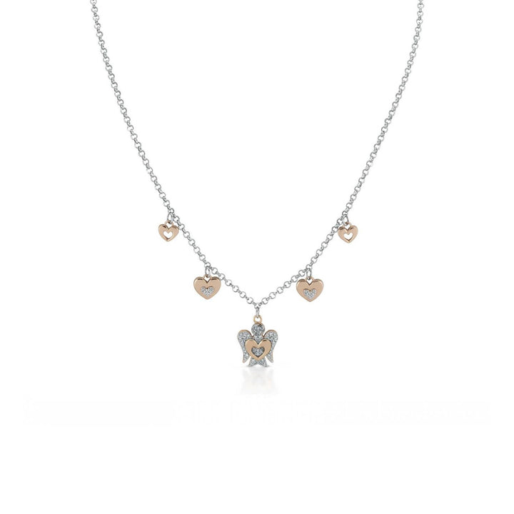 Collana Donna Argento 925 Roberto Giannotti Angeli Zirconi Bianco Rosè GIA331