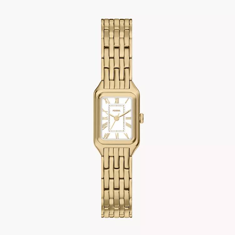 Orologio Donna Fossil Scarlette Acciaio Dorato Solo Tempo Bianco ES5467