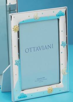Cornice Ottaviani Argento Bimbo Ninna Nanna 13x18 7016AC