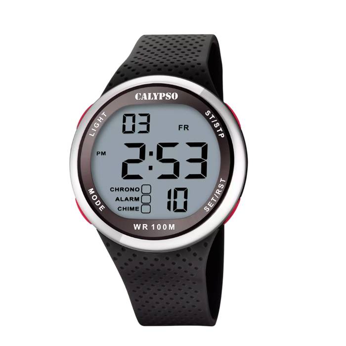 Orologio Uomo Calypso Digitale Cinturino Gomma Nero K5785/4