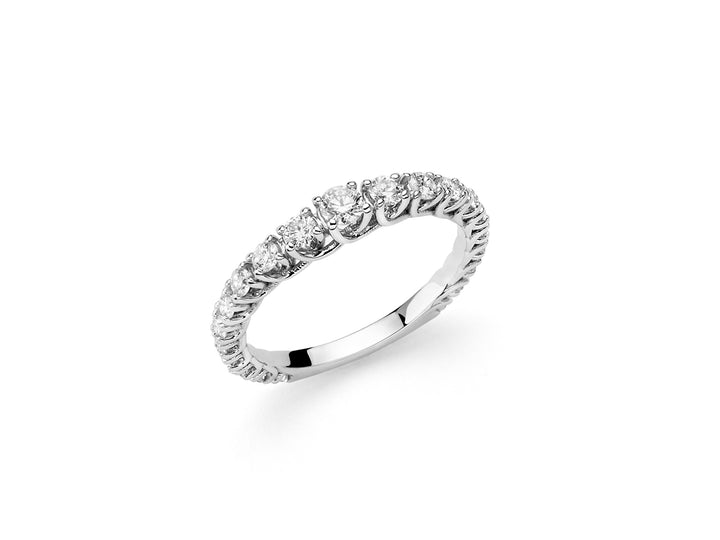 Anelli Donna Miluna Veretta Oro 18 KT Diamanti Bianchi LID3262M15