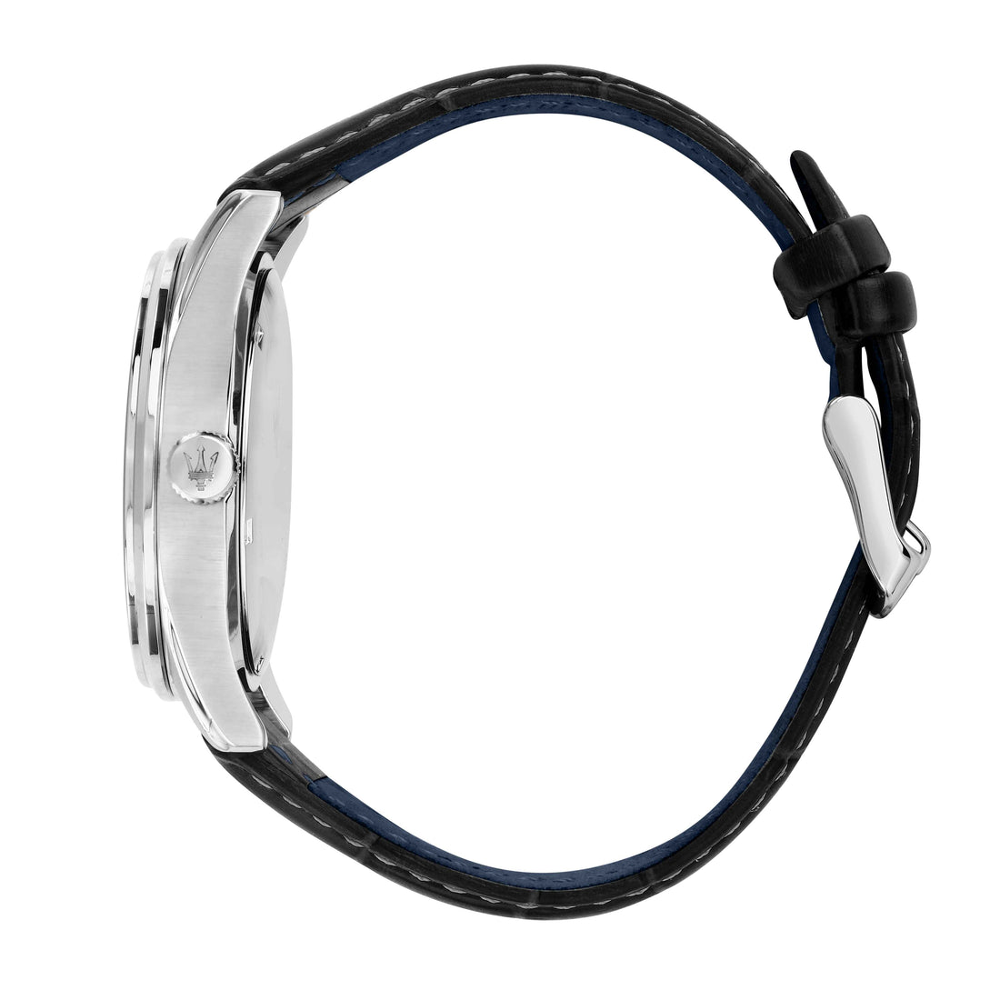 Orologio Uomo Maserati Acciaio Pelle Blu Quarzo Data R8851124003