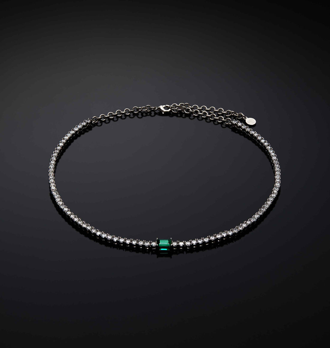 Collana Donna Chiara Ferragni Acciaio Zircone Verde e Bianchi J19AWJ13