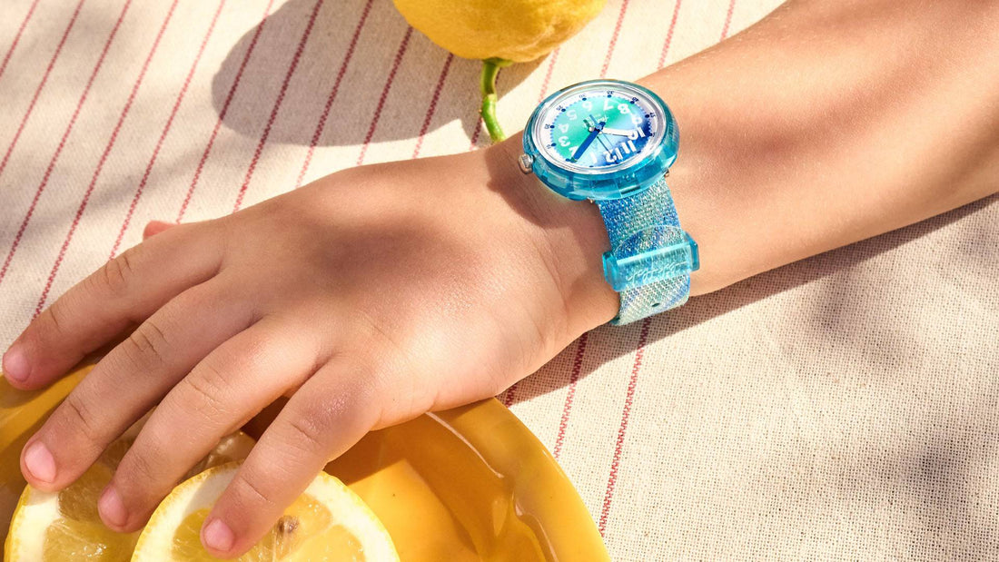 Orologio Bambina Swatch Flik Flak Frozen Rainbow Azzurro ZFPNP153