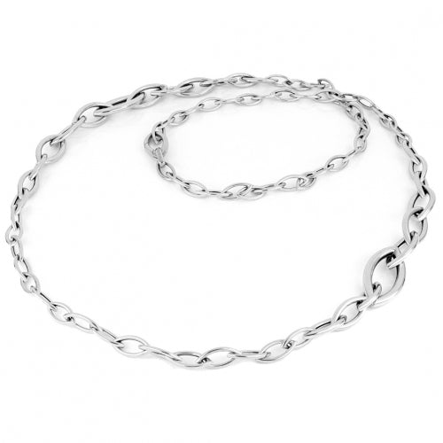 Collana Donna Unoaerre Argento 925 Lunga Catena Navette 504358