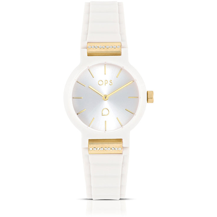 Orologio Donna OPS Quarzo Solo Tempo Gomma Plastica OPSPW-875-2450