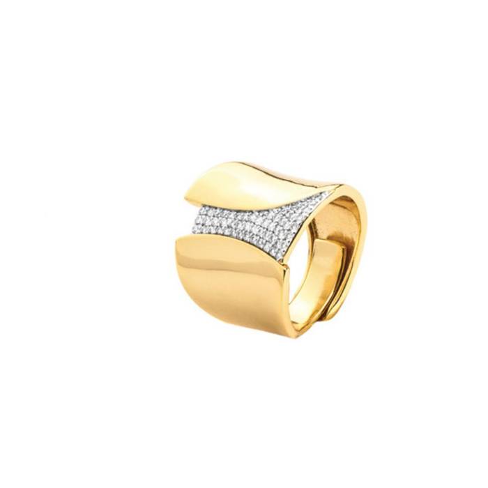 Anello Donna 4US Cesare Paciotti Ottone Oro Pvd 4UAN8564W/L