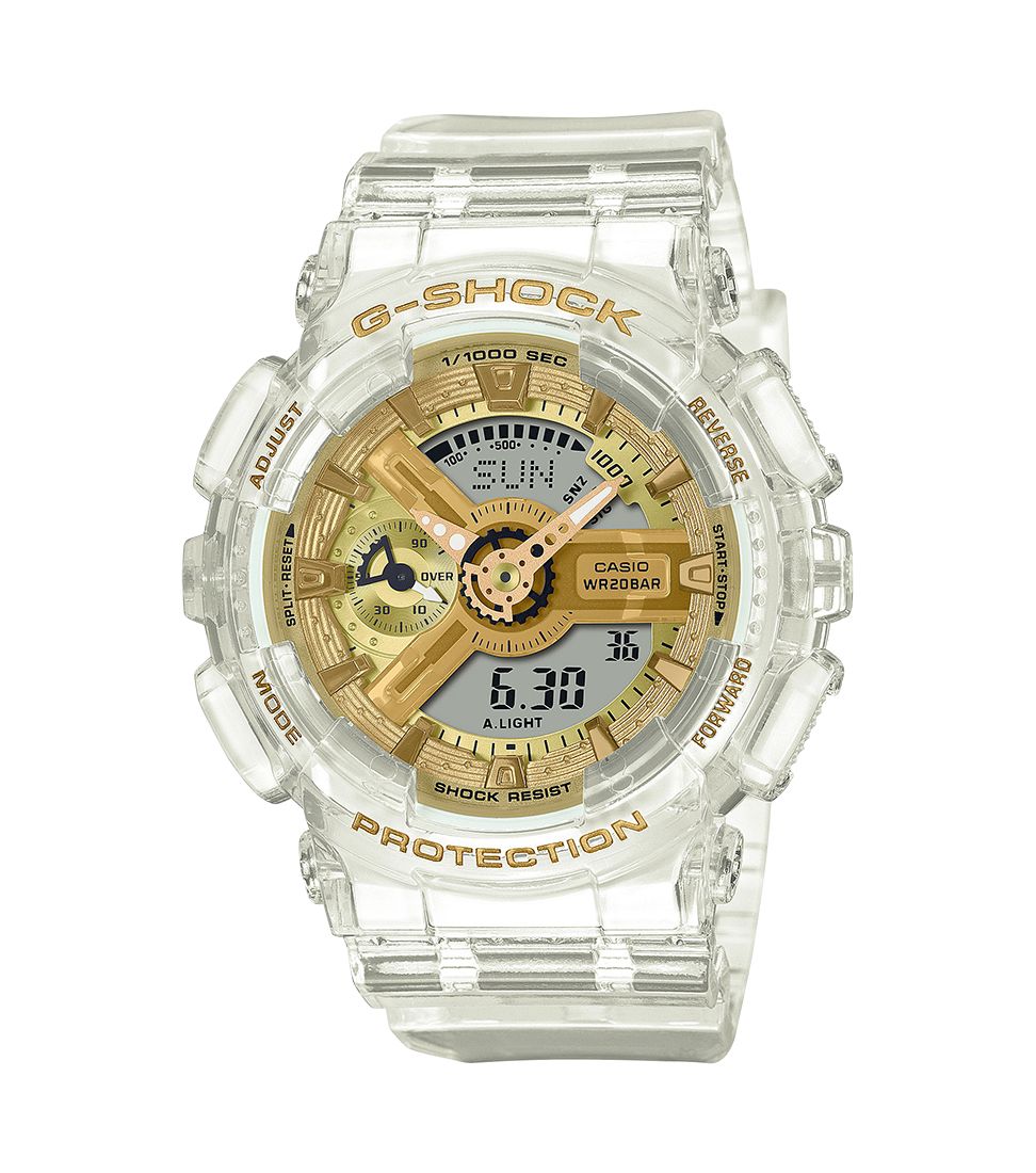 Orologio Unisex Casio G-Shock Analogico Digitale Gomma Trasparente GMA-S110SG-7AER
