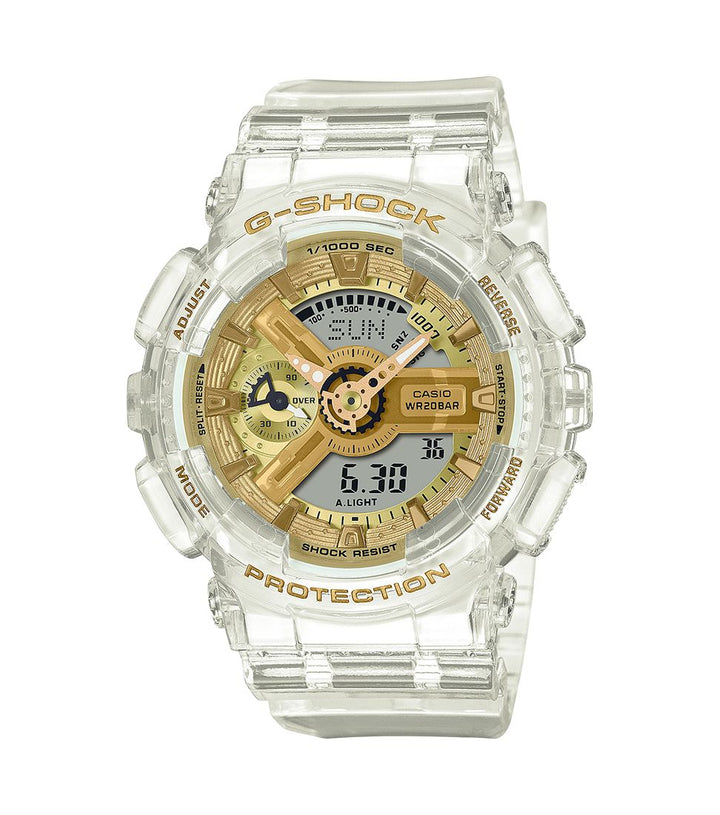 Orologio Unisex Casio G-Shock Analogico Digitale Gomma Trasparente GMA-S110SG-7AER