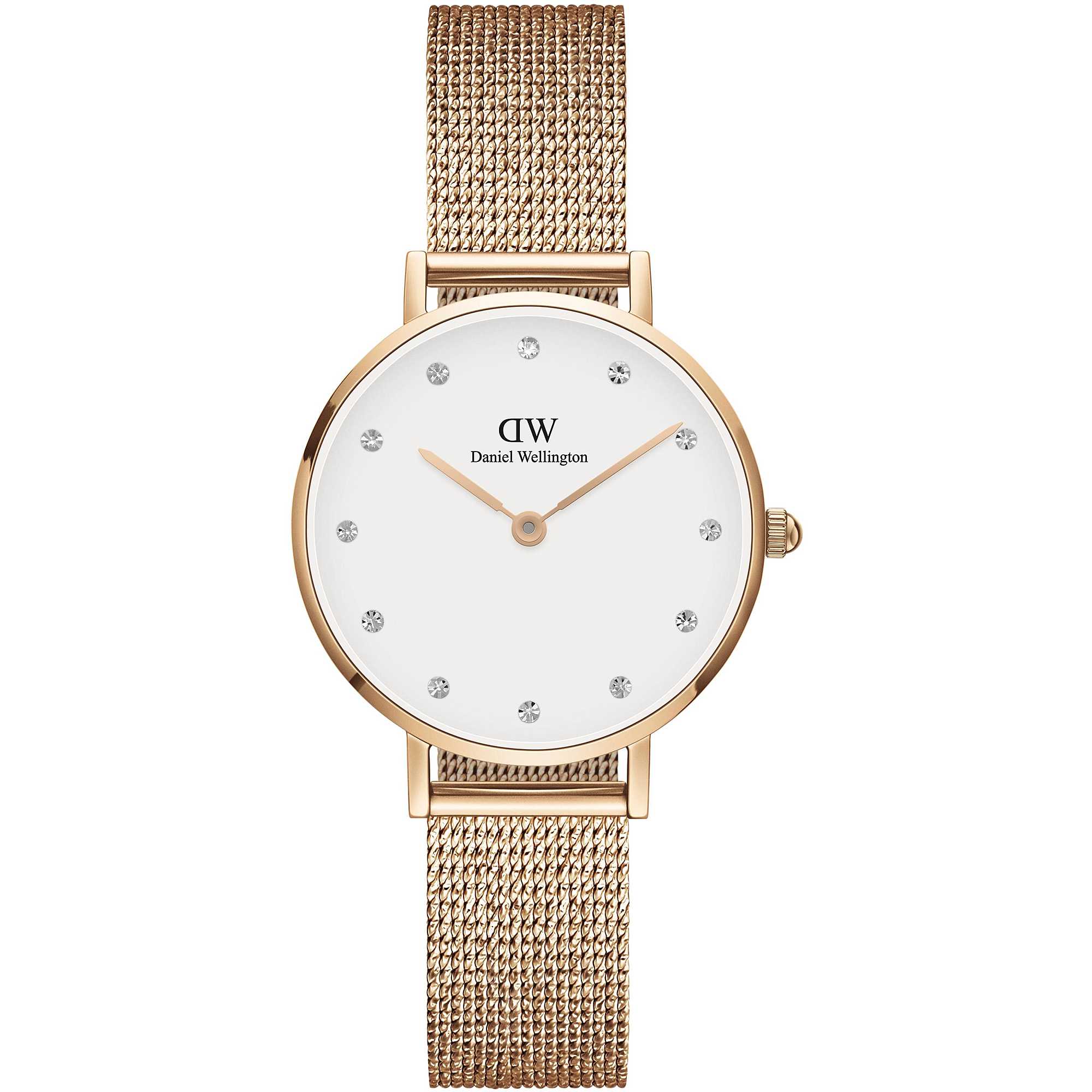 Orologio Donna Daniel Wellington Acciaio Rosè Petite 28 mm Zirconi DW00100528