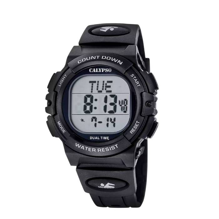 Orologio Uomo Calypso Digitale Cinturino Gomma Nero K6073/2