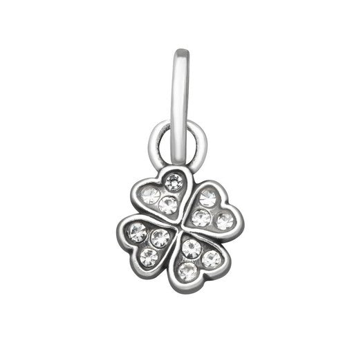 Charm Donna Giovanni Raspini Argento 925 Mini Quadrifoglio Crystal 12173