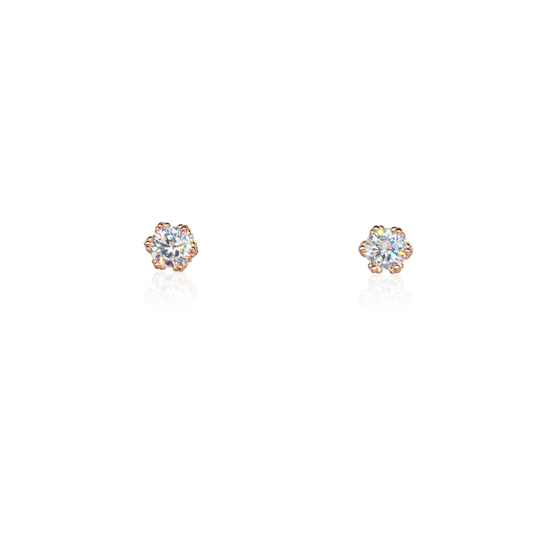 Orecchini Donna Re Mida Argento 925 A Lobo Con Zirconi Bianchi O024
