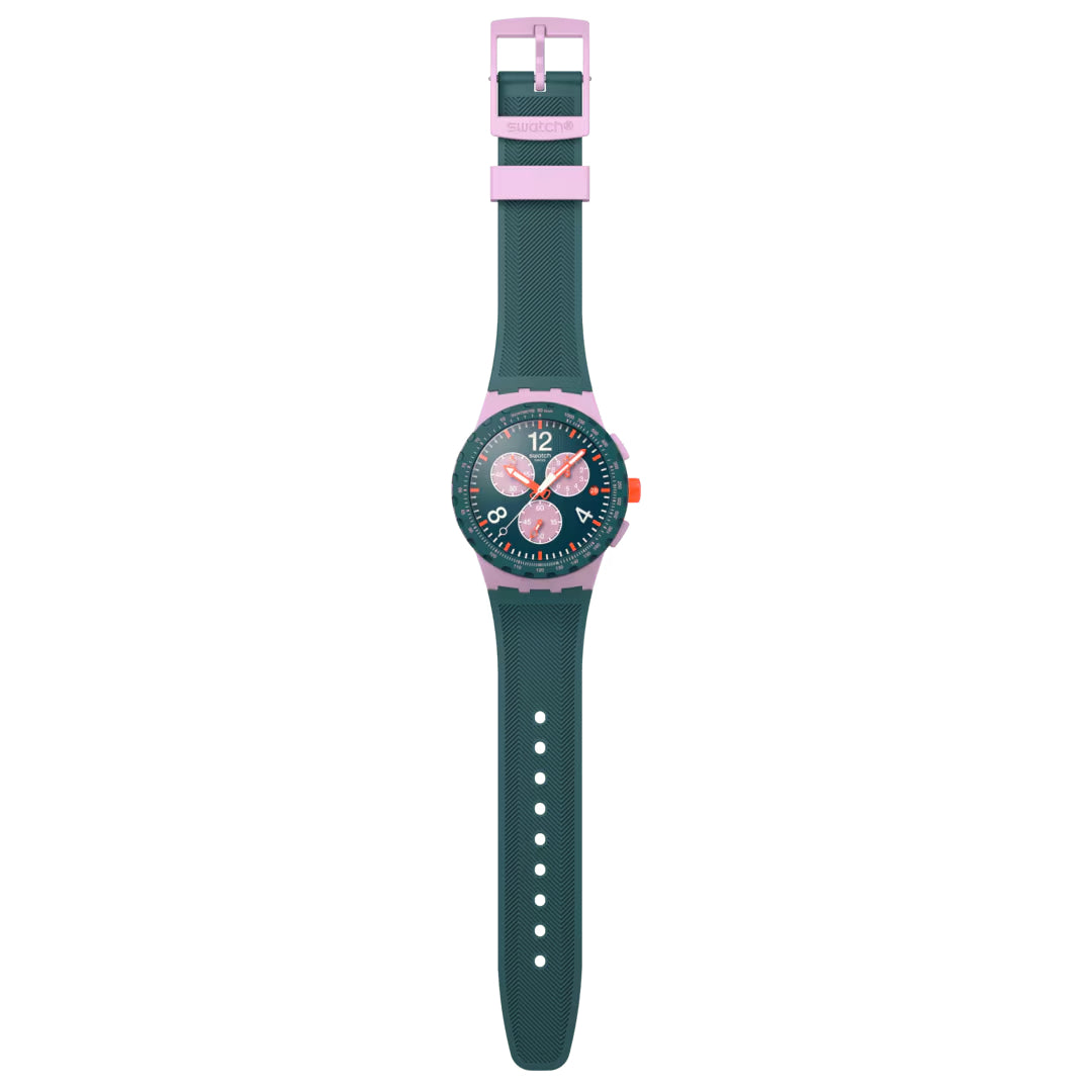 Orologio Unisex Swatch MOMENT OF ROSE Quarzo Cronografo Data SUSP400